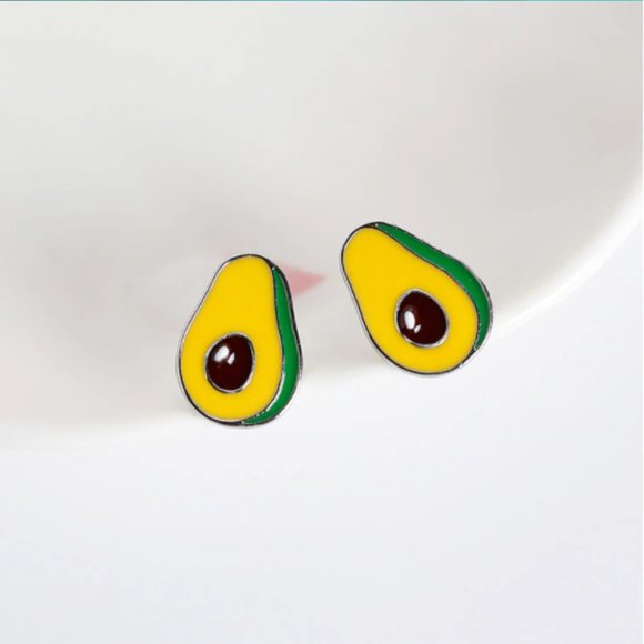 🆕 Avocado Stud Earrings - Picture 2 of 3